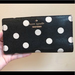 Kate Spade polka dot wallet